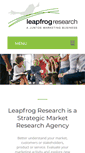 Mobile Screenshot of leapfrogresearch.com.au